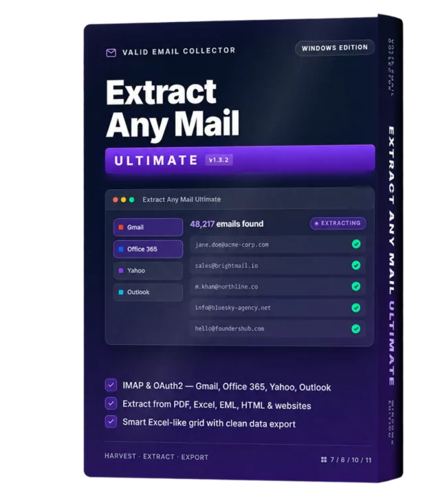 Extract Any Mail Ultimate software interface