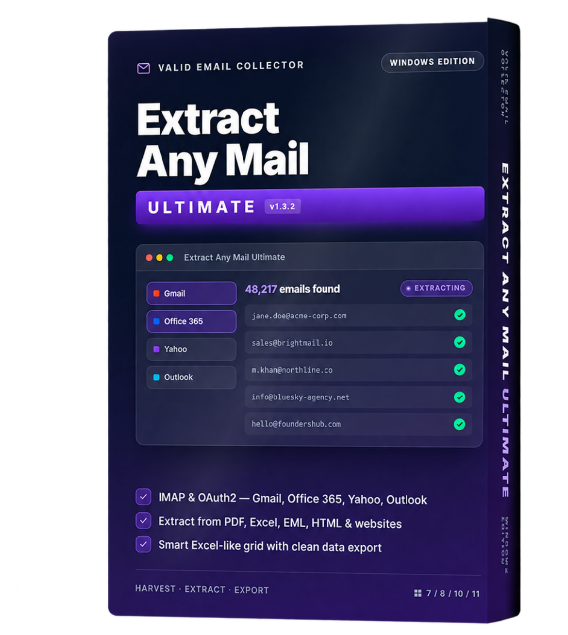 Extract Any Mail Ultimate email extraction software interface