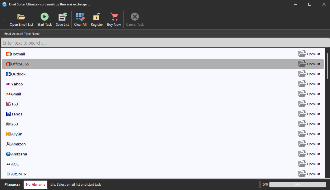 Open Dashboard