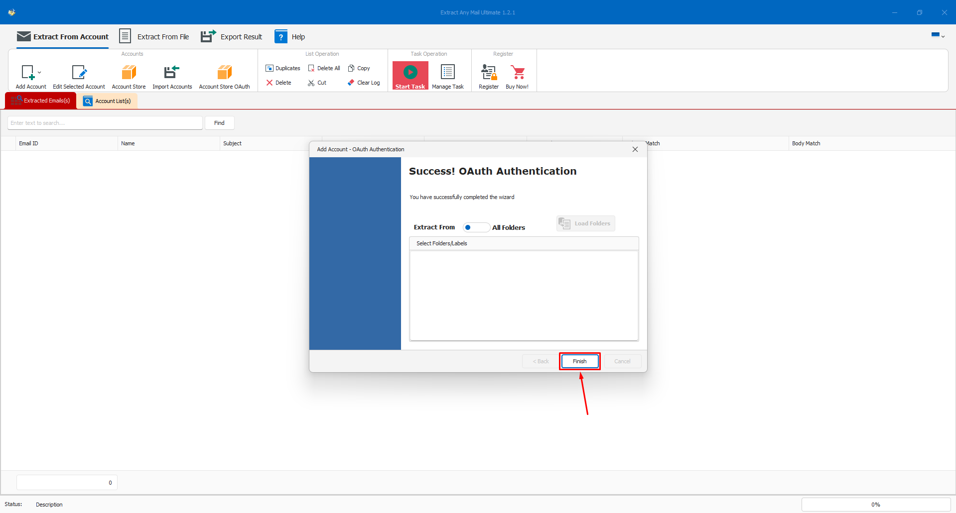 Success! OAuth Authentication