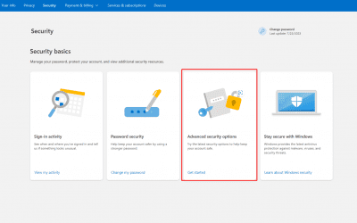 How to create app password for Outlook