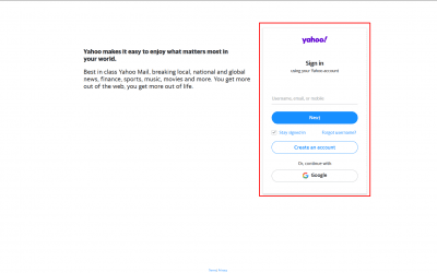 How to create app password for Yahoo